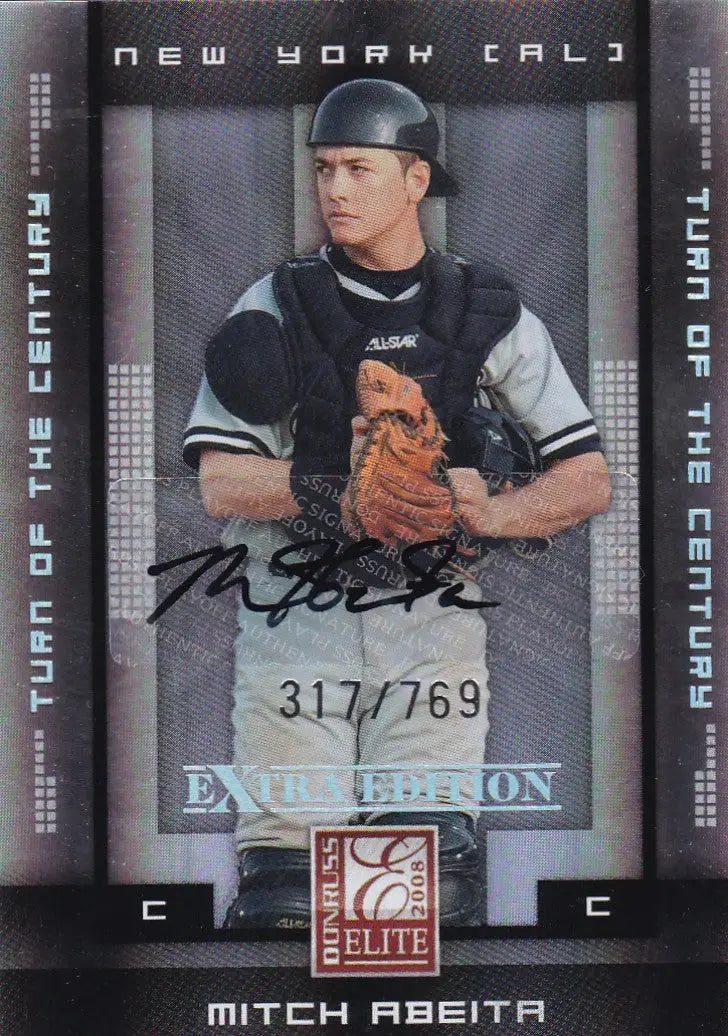 2008 DONRUSS ELITE #75 MITCH ABEITA AUTO 317/769- NEW YORK YANKEES - Baseball Card Single