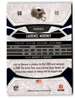 2008 Donruss Gridiron Gear #60 Laurence Maroney - Football Card Single