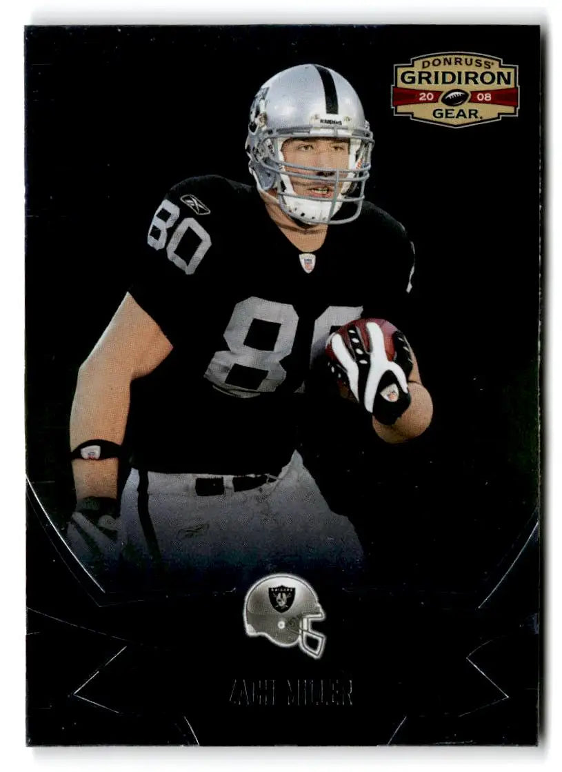2008 Donruss Gridiron Gear #72 Zach Miller - Football Card Single