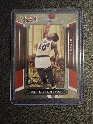 2008 Donruss Sports Legends #149 David Thompson Signatures Mirror Red #/767 - Basketball Card Single