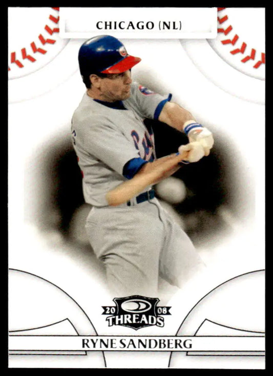 2008 Donruss Threads #16 Ryne Sandberg EX Excellent Chicago Cubs Baseball Card - Baseball Card Single