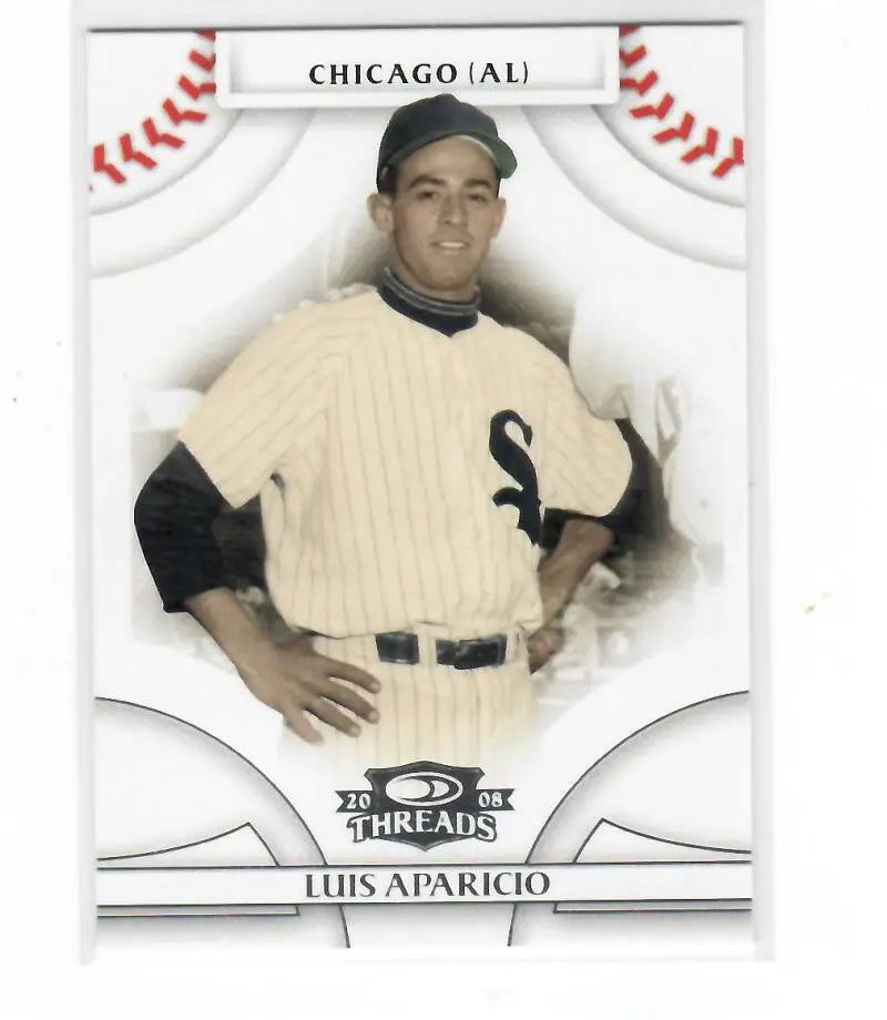 2008 Donruss Threads #18 Luis Aparicio EX Excellent Chicago White Sox Baseball Card - Baseball Card Single