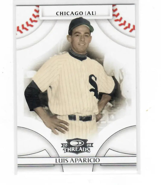 2008 Donruss Threads #18 Luis Aparicio EX Excellent Chicago White Sox Baseball Card - Baseball Card Single