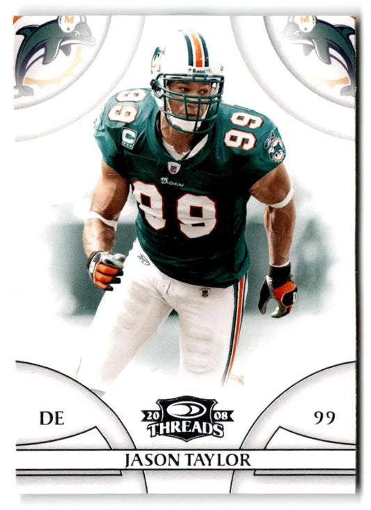 2008 Donruss Threads #22 Jason Taylor - Football Card Single