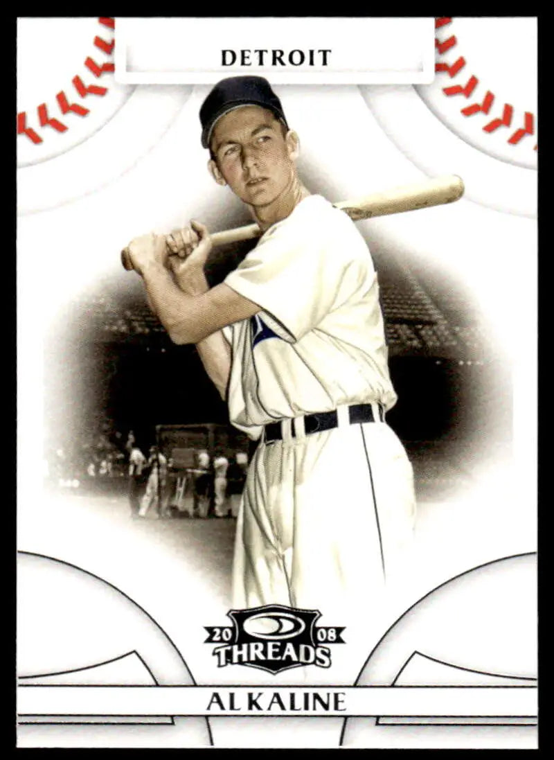 2008 Donruss Threads #23 Al Kaline EX Excellent Detroit Tigers Baseball Card - Baseball Card Single