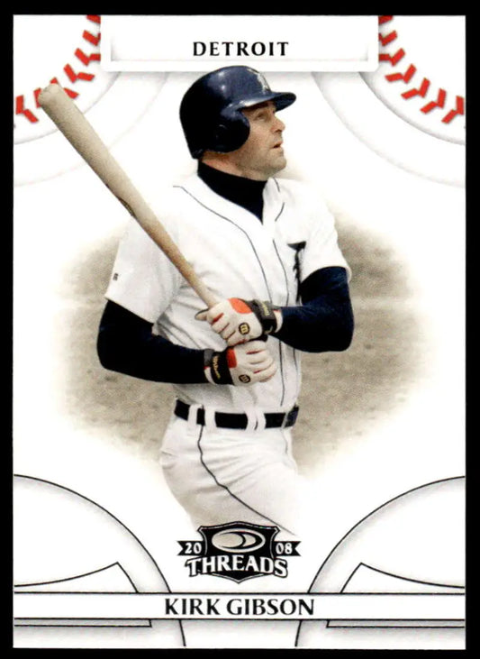 2008 Donruss Threads #25 Kirk Gibson EX Excellent Detroit Tigers Baseball Card
