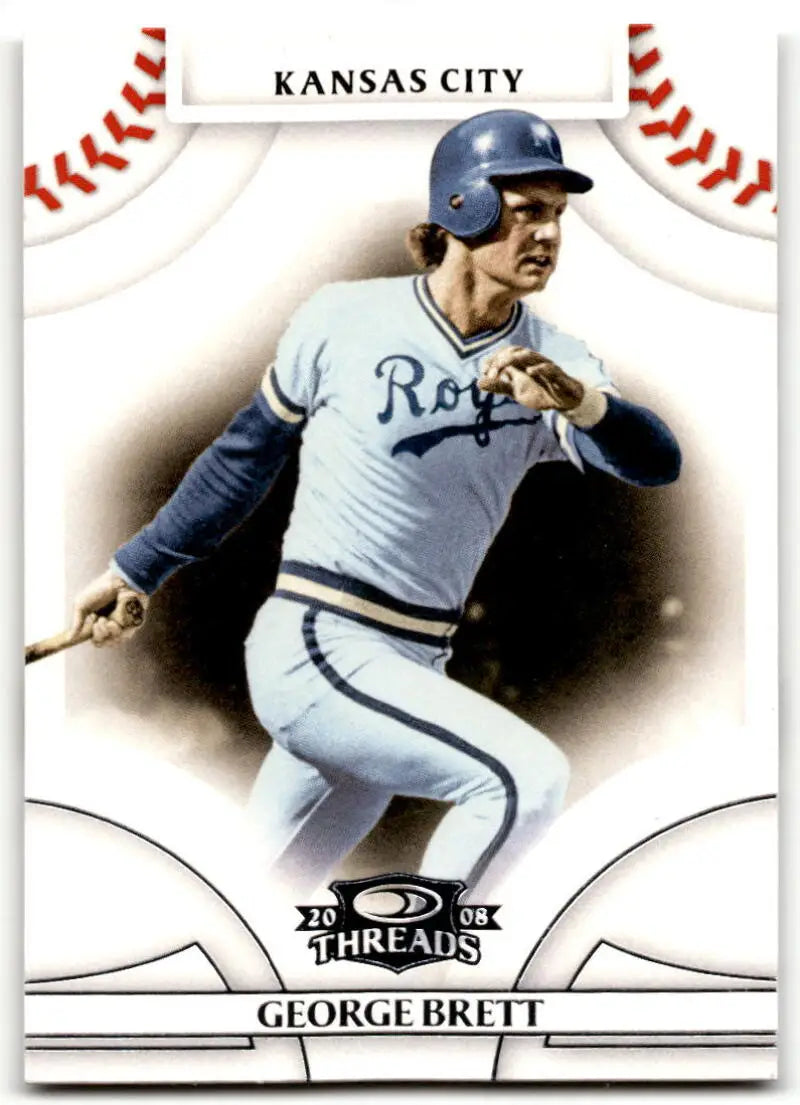 2008 Donruss Threads #27 George Brett EX Excellent Kansas City Royals Baseball Card - Baseball Card Single