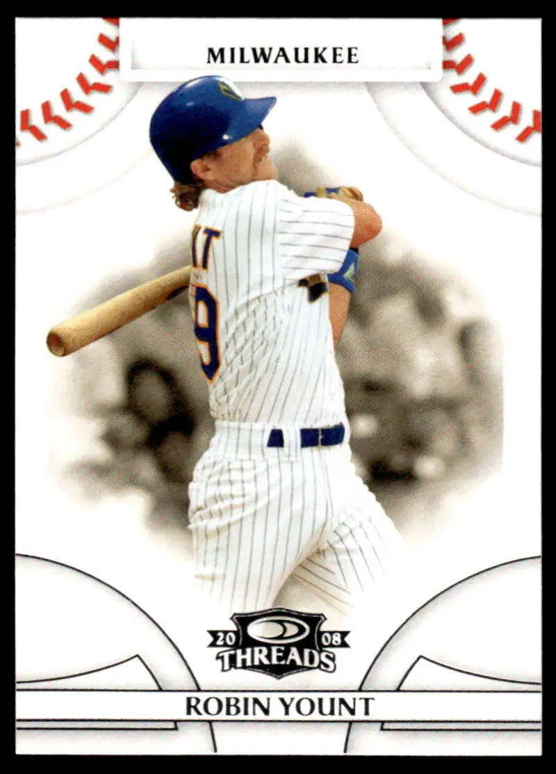 2008 Donruss Threads #29 Robin Yount EX Excellent Milwaukee Brewers Baseball Card - Baseball Card Single