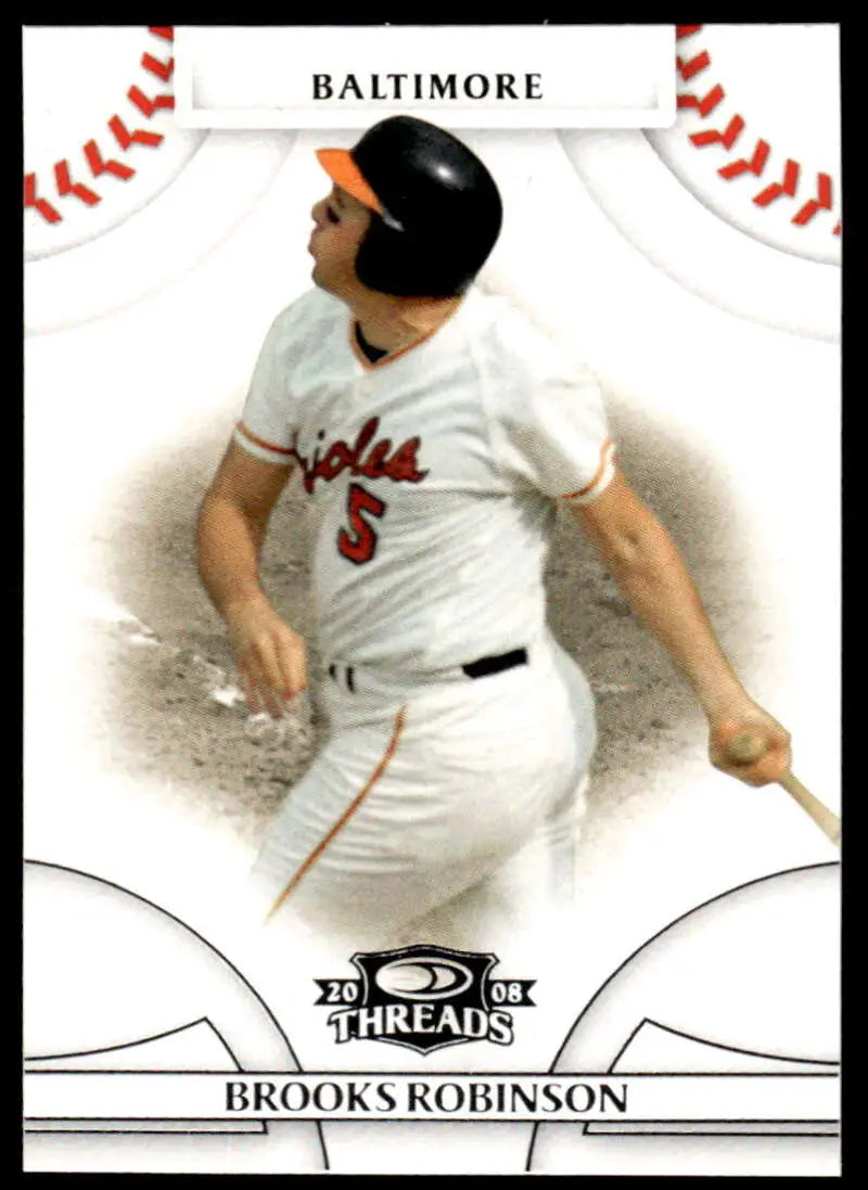 2008 Donruss Threads #3 Brooks Robinson EX Excellent Baltimore Orioles Baseball Card - Baseball Card Single
