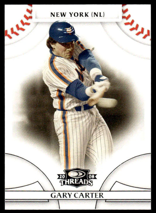 2008 Donruss Threads #32 Gary Carter EX Excellent New York Mets Baseball Card - Baseball Card Single