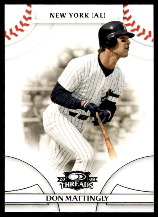 2008 Donruss Threads #35 Don Mattingly EX Excellent New York Yankees Baseball Card - Baseball Card Single
