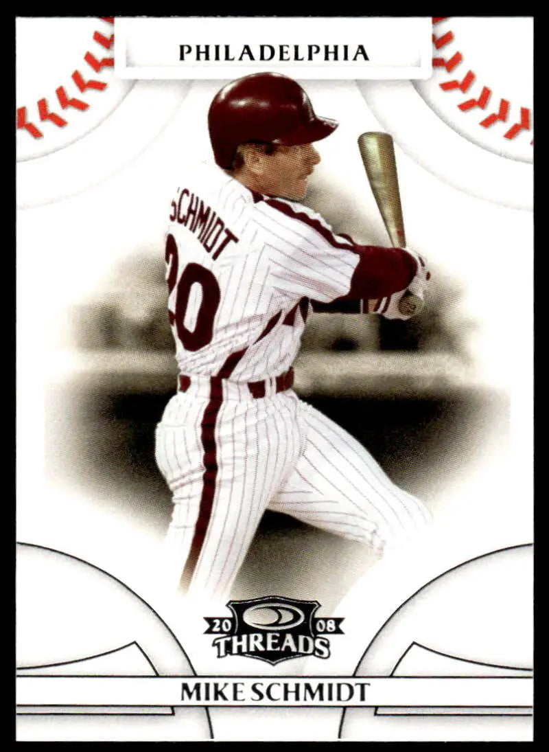 2008 Donruss Threads #38 Mike Schmidt EX Excellent Philadelphia Phillies Baseball Card - Baseball Card Single