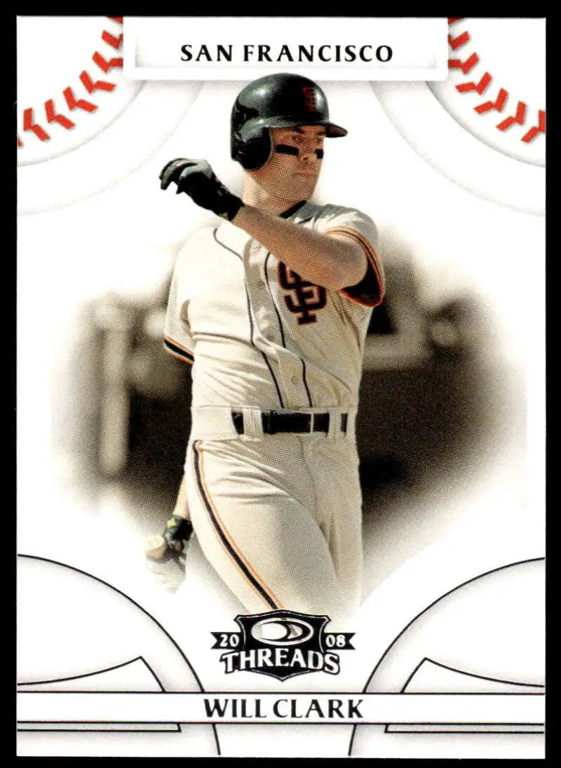 2008 Donruss Threads #44 Will Clark EX Excellent San Francisco Giants Baseball Card - Baseball Card Single