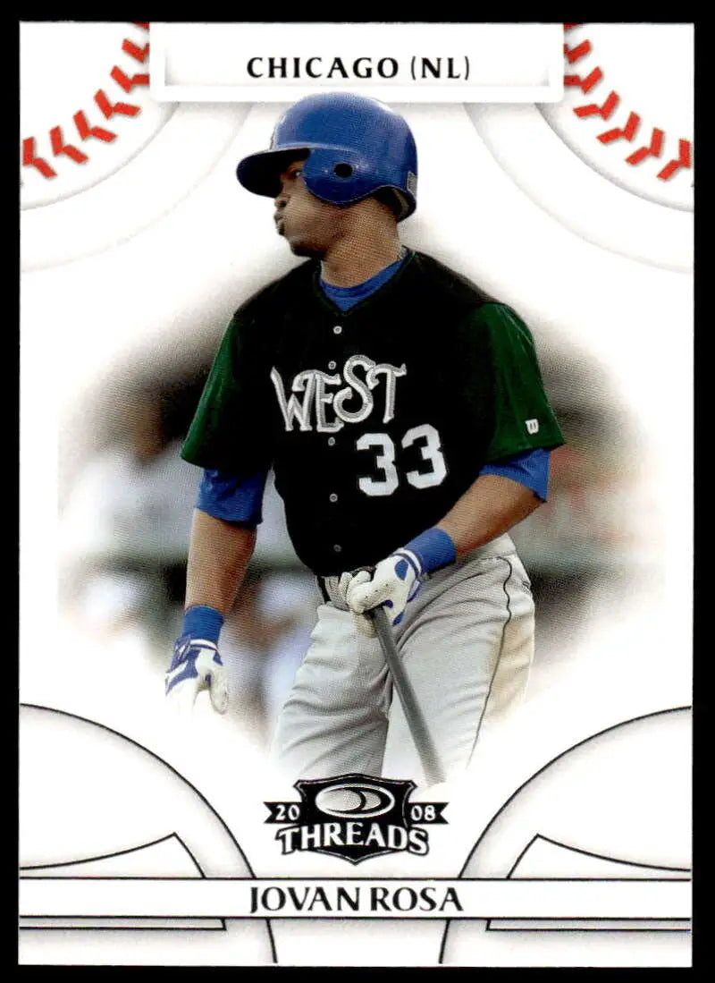 2008 Donruss Threads #66 Jovan Rosa EX Excellent Chicago Cubs Baseball Card - Baseball Card Single