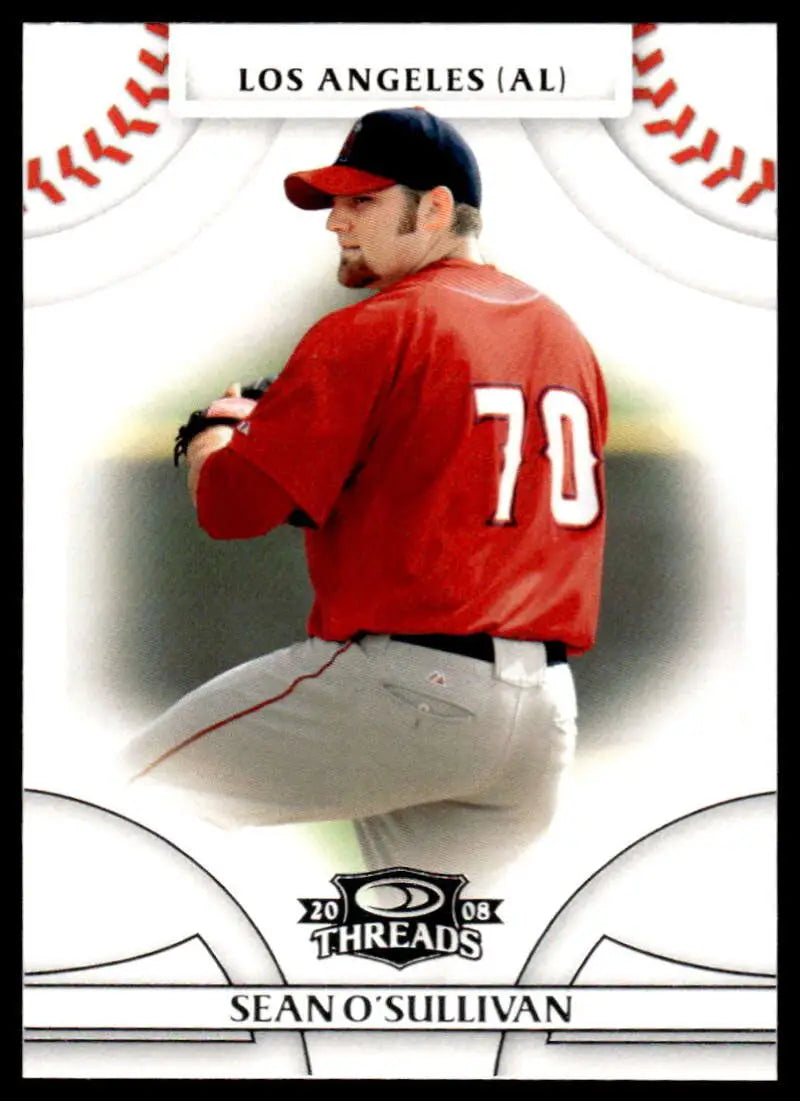 2008 Donruss Threads #67 Sean O’Sullivan EX Excellent Los Angeles Angels Baseball Card - Baseball Card Single