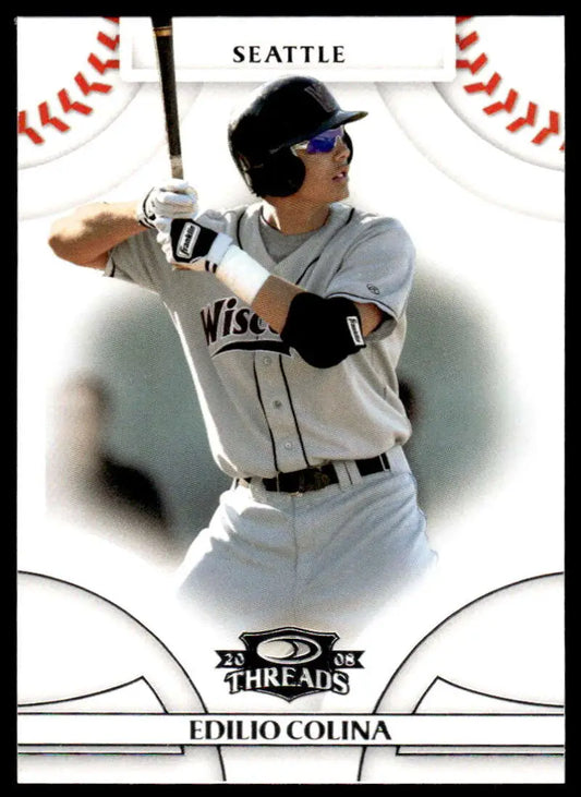 2008 Donruss Threads #68 Edilio Colina EX Excellent Seattle Mariners Baseball Card - Baseball Card Single