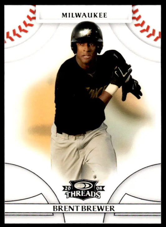 2008 Donruss Threads #70 Brent Brewer EX Excellent Milwaukee Brewers Baseball Card