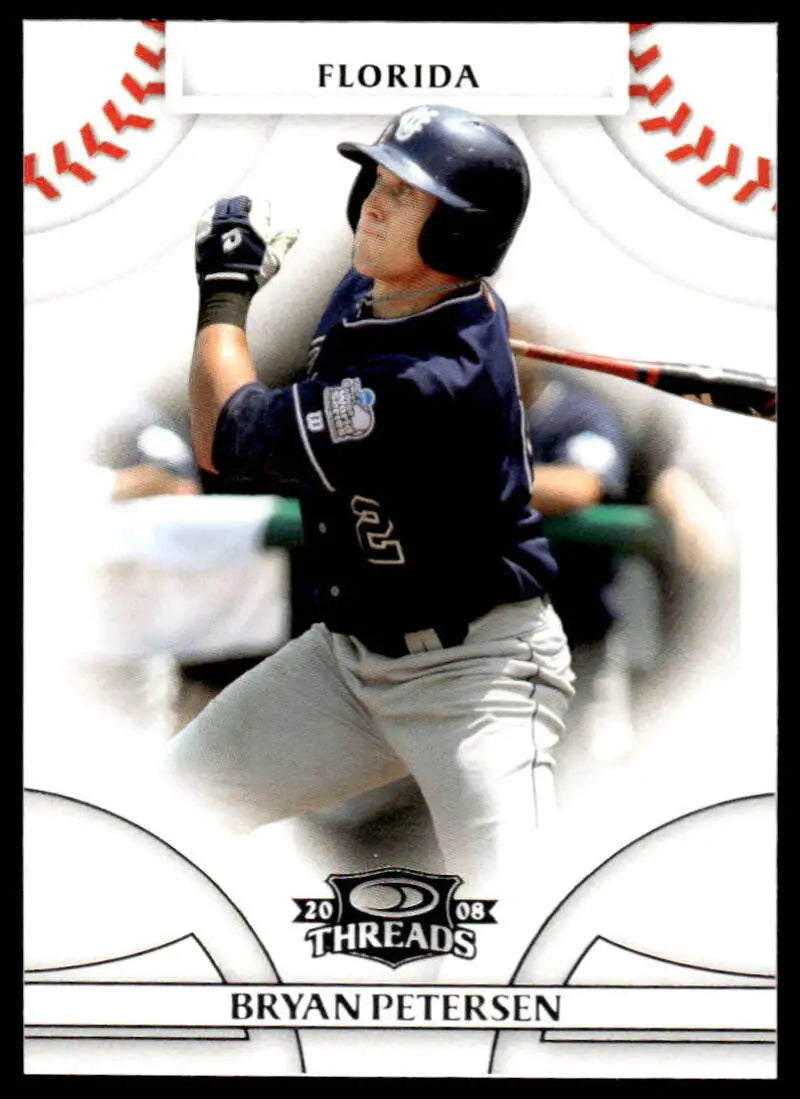 2008 Donruss Threads #72 Bryan Petersen EX Excellent Florida Marlins Baseball Card - Baseball Card Single
