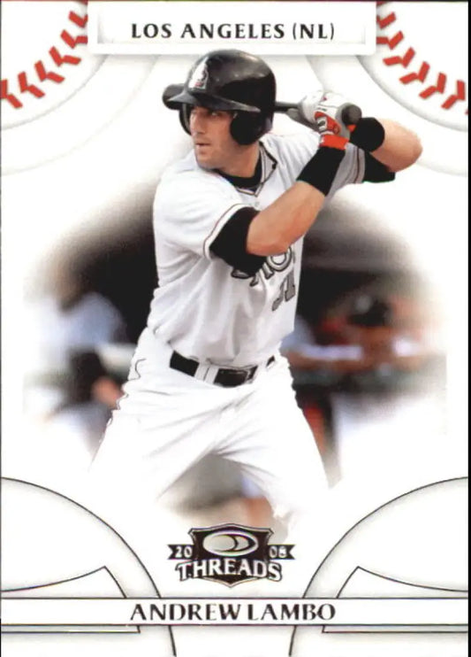 2008 Donruss Threads #75 Andrew Lambo EX Excellent Los Angeles Dodgers Baseball Card - Baseball Card Single