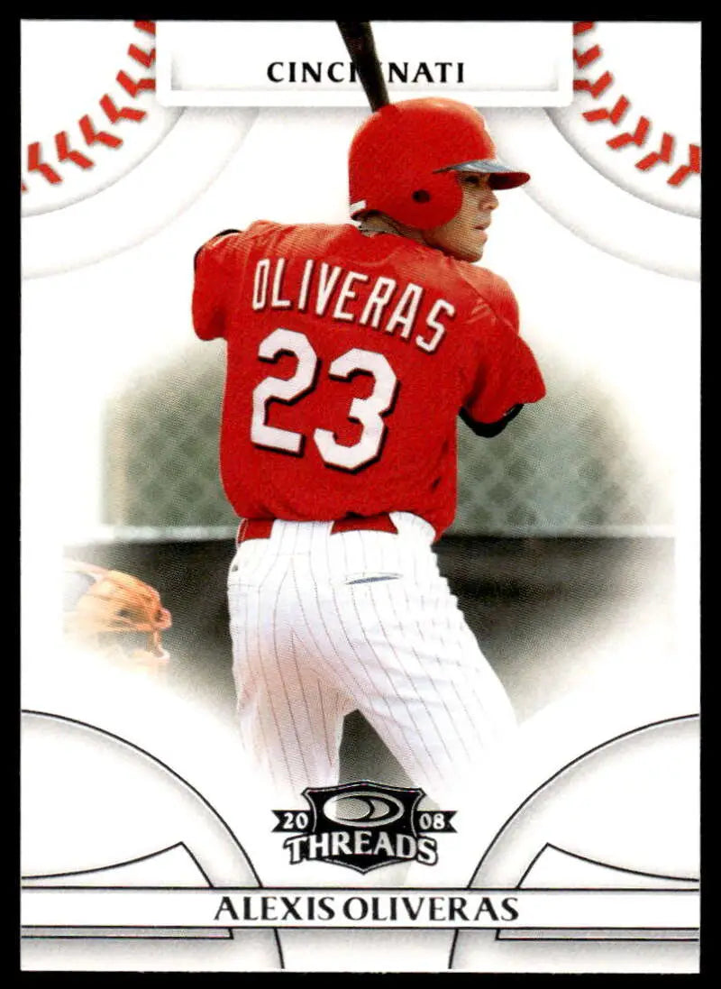 2008 Donruss Threads #77 Alexis Oliveras EX Excellent Cincinnati Reds Baseball Card - Baseball Card Single