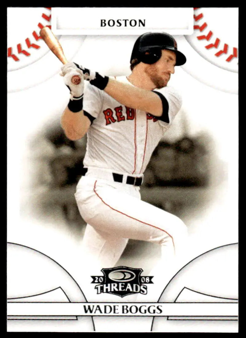 2008 Donruss Threads #8 Wade Boggs EX Excellent Boston Red Sox Baseball Card - Baseball Card Single