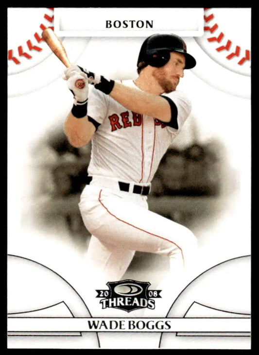 2008 Donruss Threads #8 Wade Boggs EX Excellent Boston Red Sox Baseball Card - Baseball Card Single