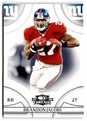 2008 Donruss Threads #80 Brandon Jacobs - Football Card Single