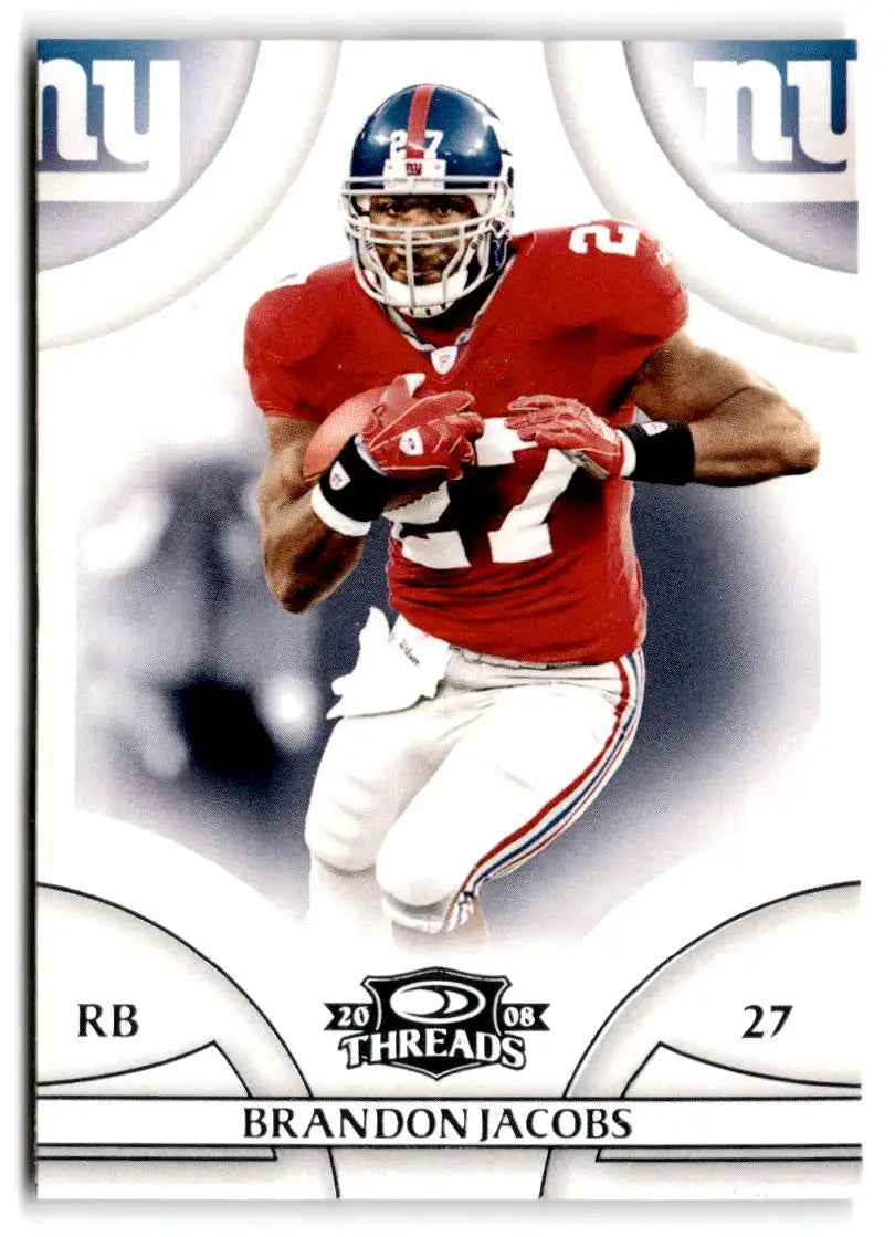 2008 Donruss Threads #80 Brandon Jacobs - Football Card Single