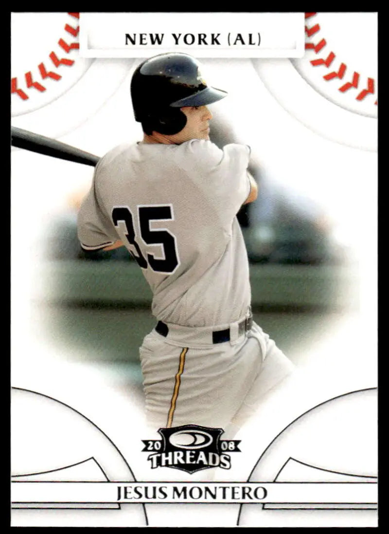 2008 Donruss Threads #80 Jesus Montero EX Excellent New York Yankees Baseball Card - Baseball Card Single