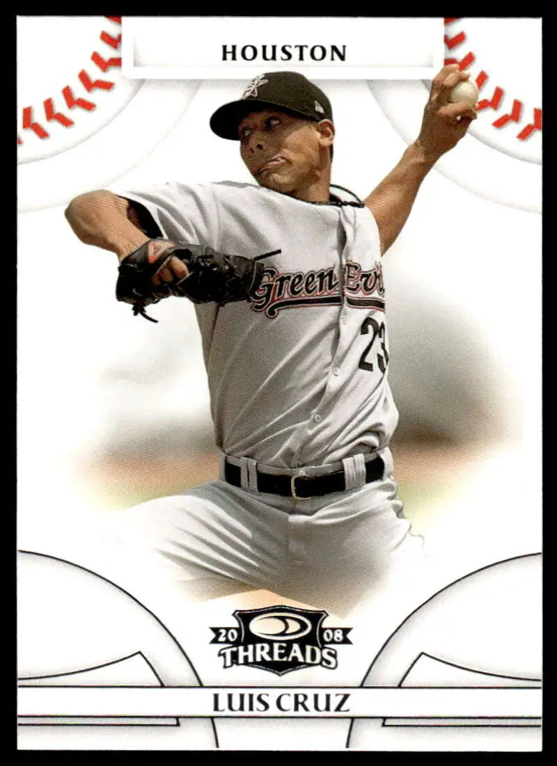 2008 Donruss Threads #86 Luis Cruz EX Excellent Houston Astros Baseball Card - Baseball Card Single