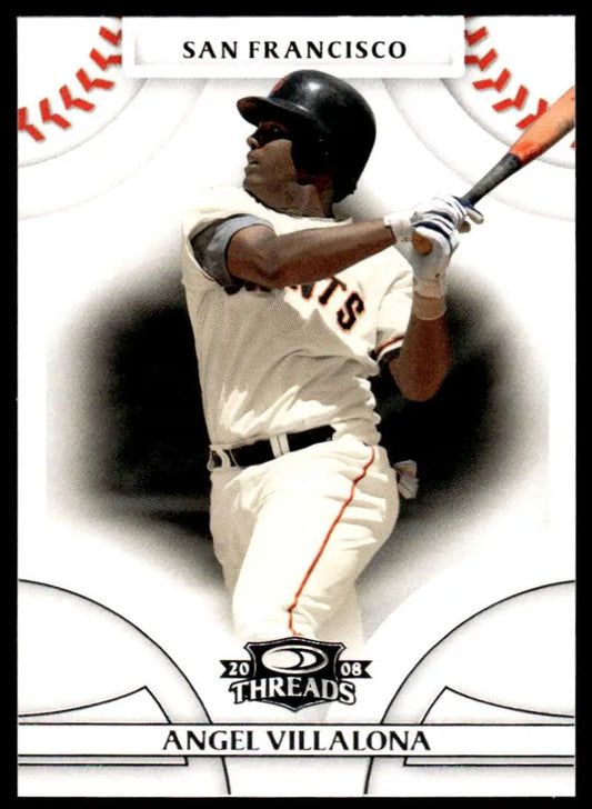 2008 Donruss Threads #90 Angel Villalona EX Excellent San Francisco Giants Baseball Card - Baseball Card Single