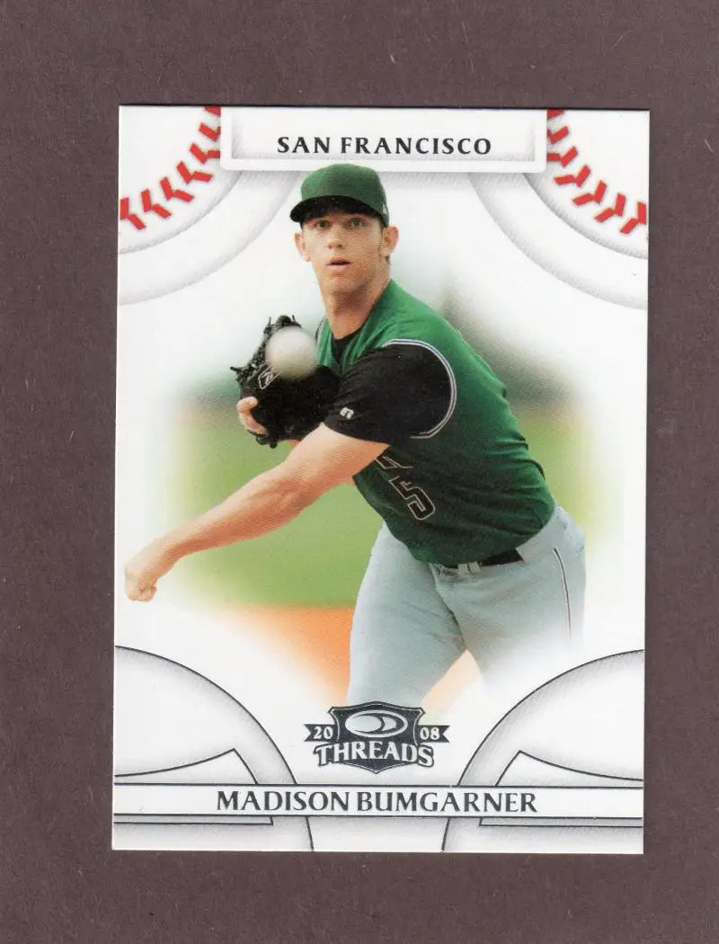 2008 Donruss Threads #91 Madison Bumgarner EX Excellent San Francisco Giants Baseball Card - Baseball Card Single
