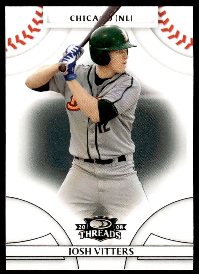 2008 Donruss Threads #95 Josh Vitters EX Excellent Chicago Cubs Baseball Card - Baseball Card Single