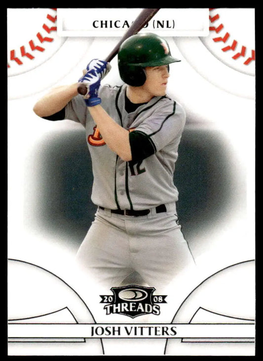 2008 Donruss Threads #95 Josh Vitters EX Excellent Chicago Cubs Baseball Card - Baseball Card Single