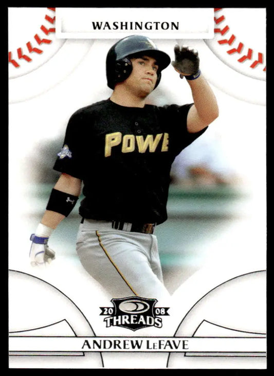 2008 Donruss Threads #99 Andrew LeFave EX Excellent Washington Nationals Baseball Card