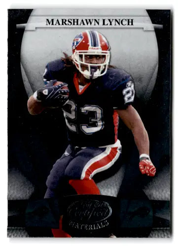 Marshawn Lynch football card with original gloss from 2008 Leaf Certified collection