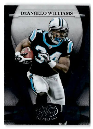 DeAngelo Williams football card with leaf certified original gloss from 2008 Leaf Certified series