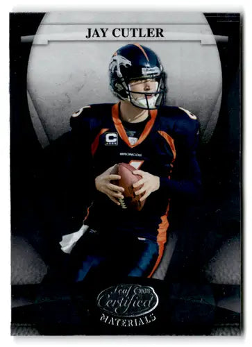 Original gloss Jay Cutler football card from Leaf Certified 2008 Near Mint Broncos