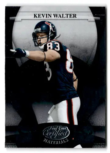 2008 Leaf Certified Kevin Walter football trading card with original gloss and NM-MT condition