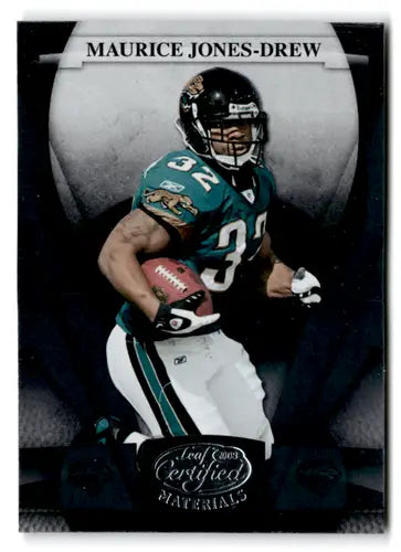 Original gloss Leaf Certified Maurice Jones-Drew NM-MT football card from 2008 Jaguars