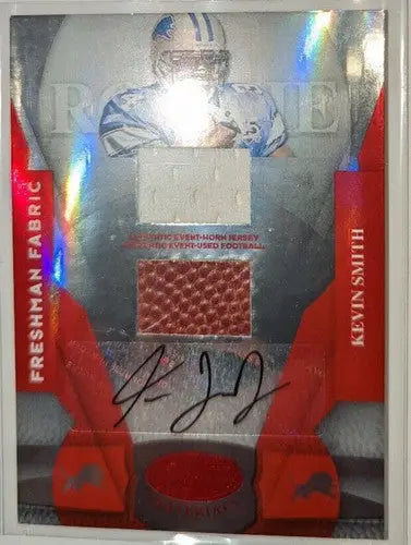 2008 Leaf Certified Materials Freshman Fabric Auto Kevin Smith 114/250 - Football Card Single