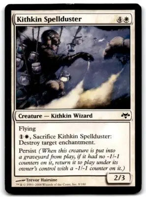 Magic: The Gathering card Kithkin Spellduster from 2008 Eventide set, line-height normal