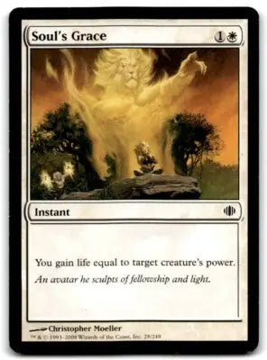 Magic The Gathering card Soul’s Grace from Shards of Alara set, line-height normal