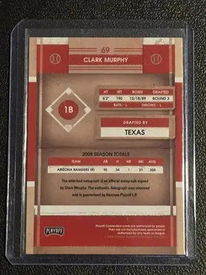 2008 Playoff Contenders #69 Clark Murphy - Baseball Card Single