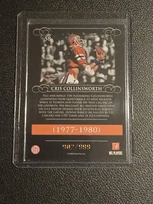 2008 Press Pass Legends #58 Cris Collinsworth Bronze #/999 - Football Card Single