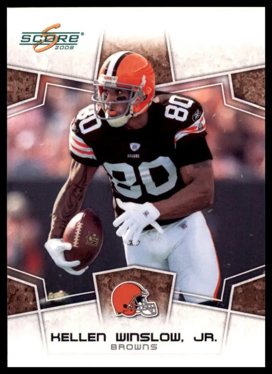 2008 Score Kellen Winslow Jr Cleveland Browns football trading card NFL sports