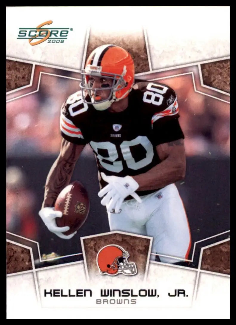 2008 Score Kellen Winslow Jr Cleveland Browns football trading card NFL sports