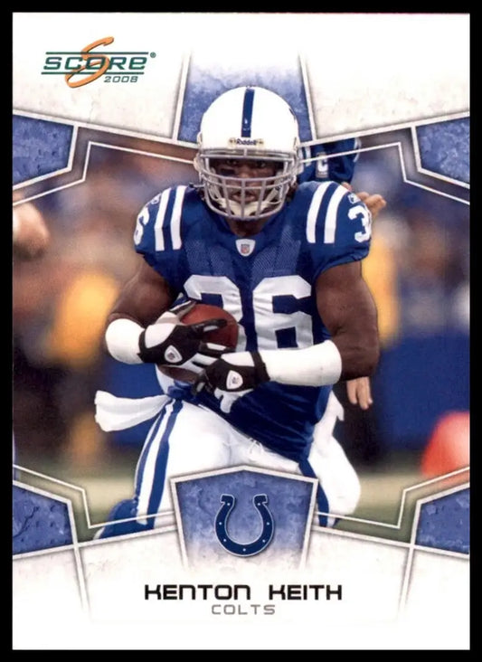 2008 Score Kenton Keith #133 Indianpolis Colts Football Card NFL Sports - Football Card Single