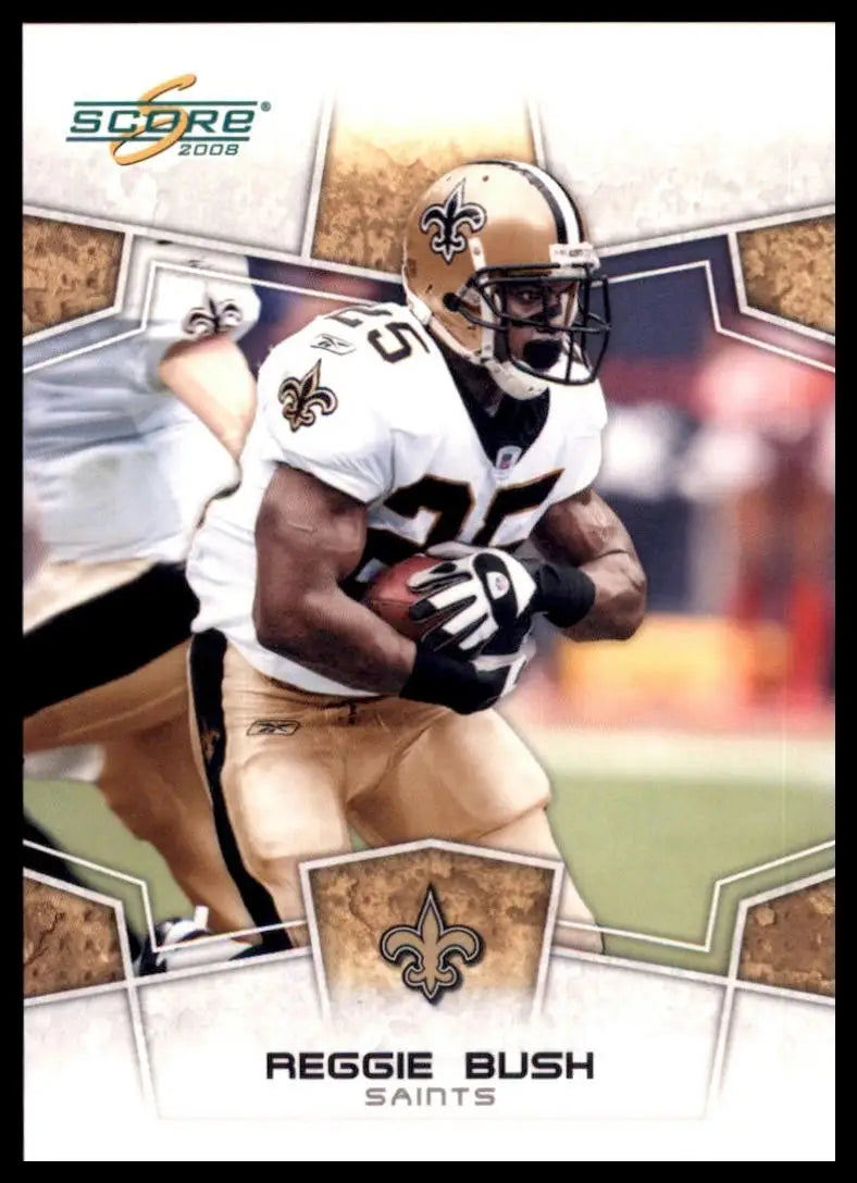 2014 Reggie Bush football card from 2008 Score New Orleans Saints NFL series