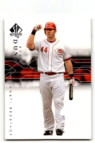 Original gloss baseball trading card featuring Adam Dunn in Reds uniform NM-MT